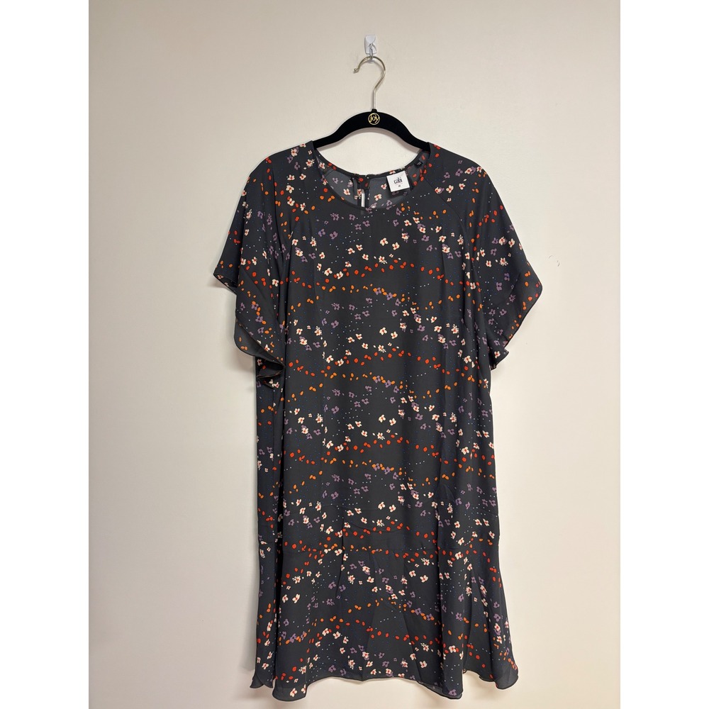 Cabi Women's Muse Floral Short Flutter Sleeve Dress, Women's Size Medium